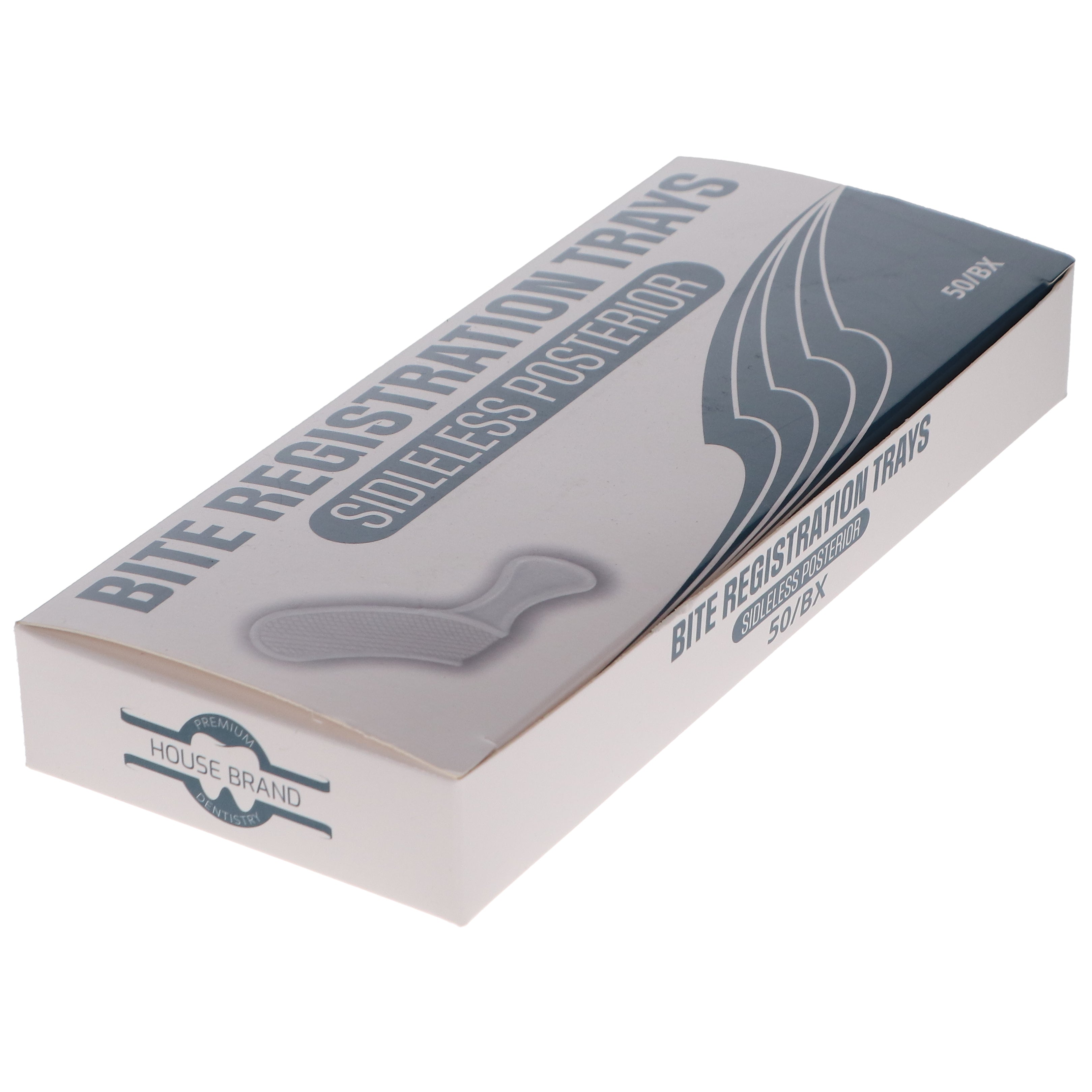 House Brand Dentistry 108119 Dental Bite Registration Trays Sideless Posterior 50/Pk House Brand Dentistry 108119 Dental Bite Registration Trays Sideless Posterior 50/Pk